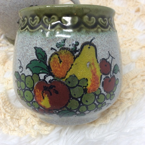 VINTAGE 70’s Glazed Pottery Mug Set - Picture 10 of 12